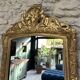 Antique mirror 89/60.5cm 19th century Regency style gilded with gold leaf, mercury glass.