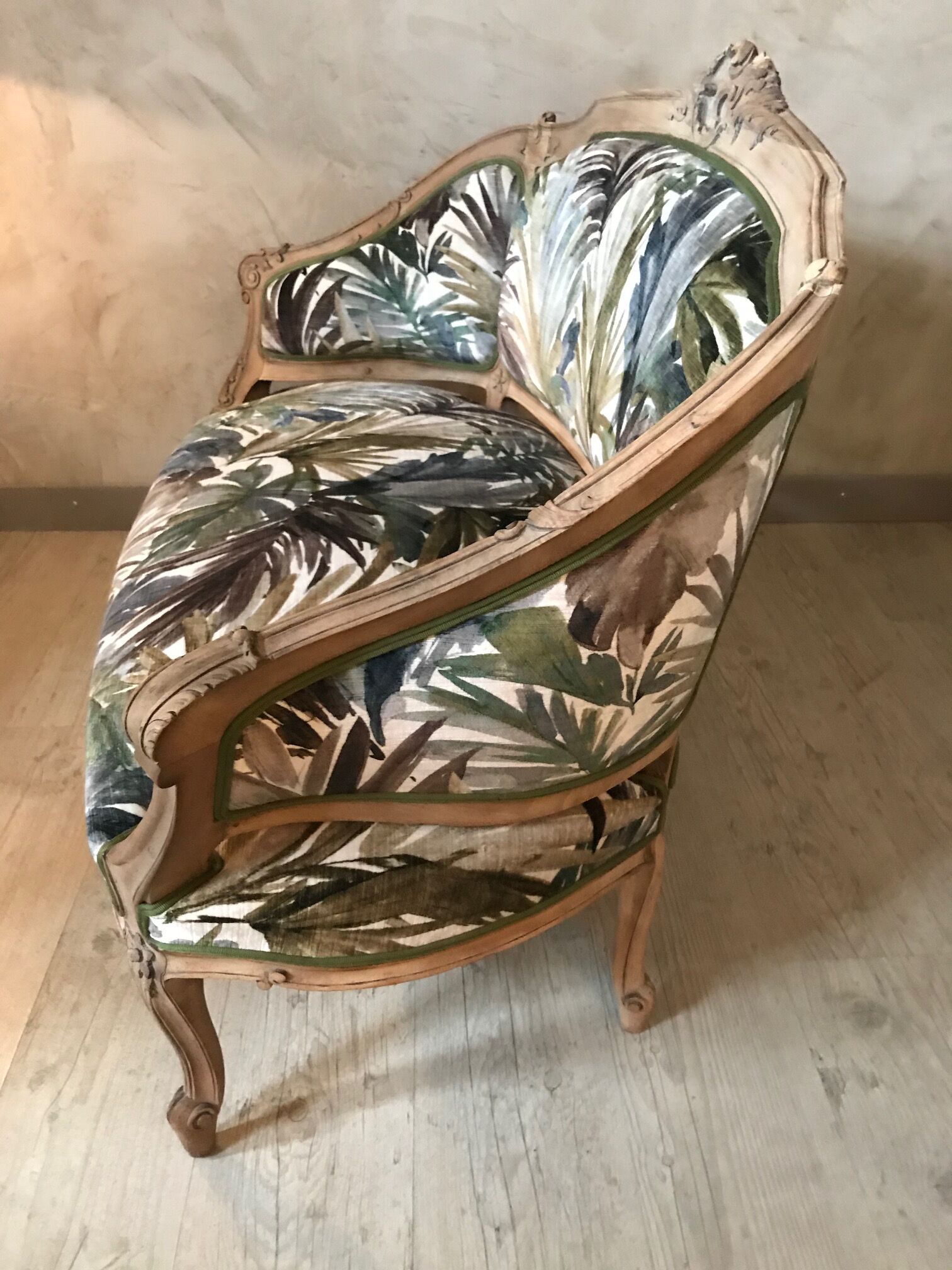 Small Louis XV sofa completely redone