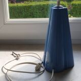 Blue Art Deco style lamp base.