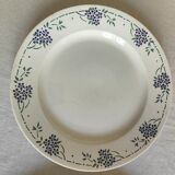 Flat round flat porcelain from Gien