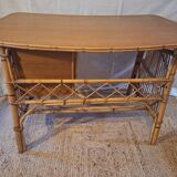 60s bamboo and rattan desk.