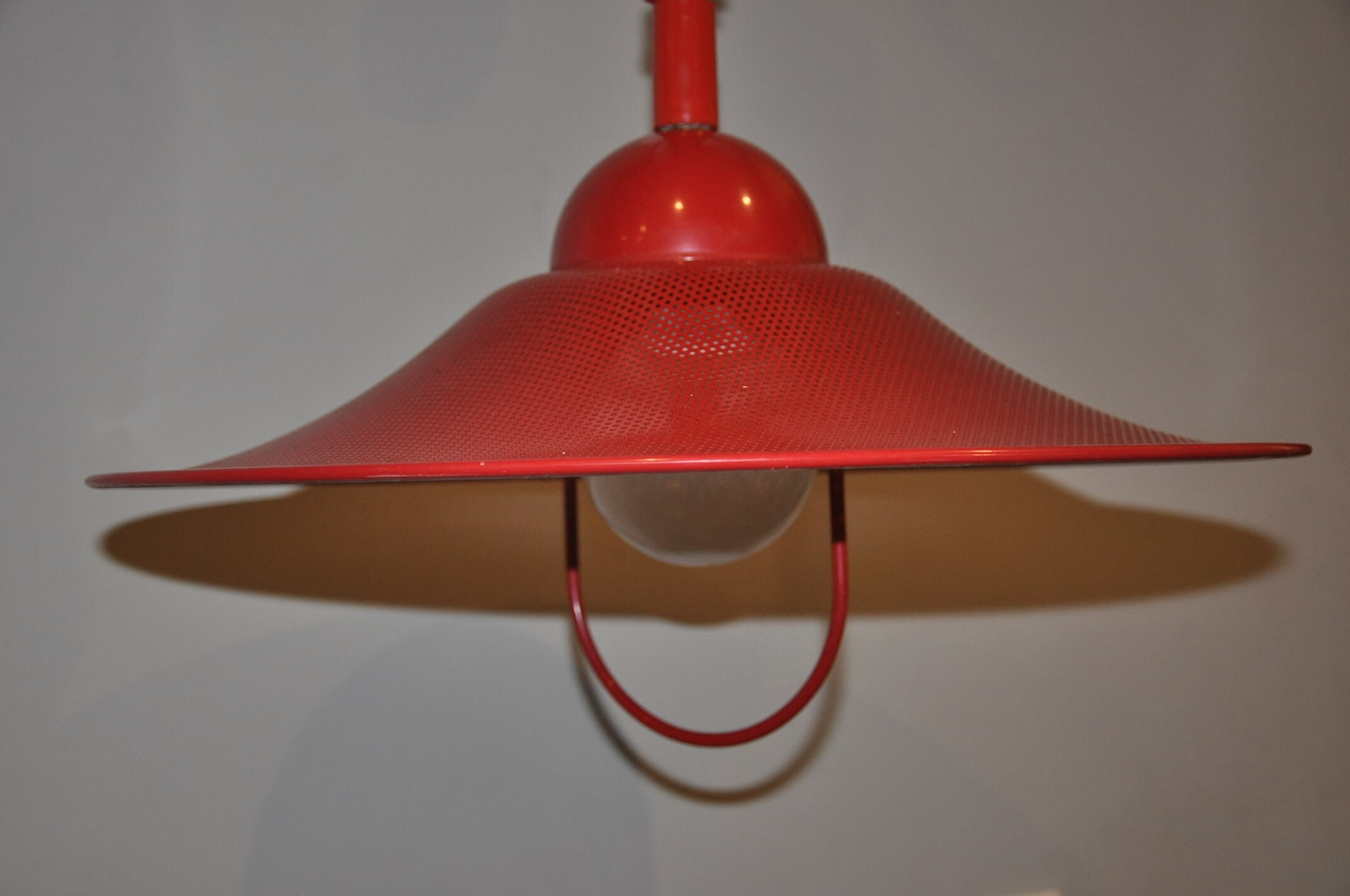 Hnaging rises and drops vintage perforated metal