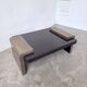 Art Deco coffee table in lacquer and brass
