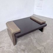 Art Deco coffee table in lacquer and brass