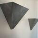 Pair of vintage wall lights, brushed metal, France 1970.