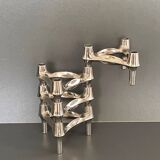 4 modular Nagel candlesticks. Vintage 70s