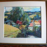 The gouache village