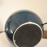 Blue spherical ceramic lamp bases