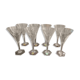 Series of 8 Villeroy and Boch crystal glasses