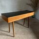 Vintage oak compass leg desk