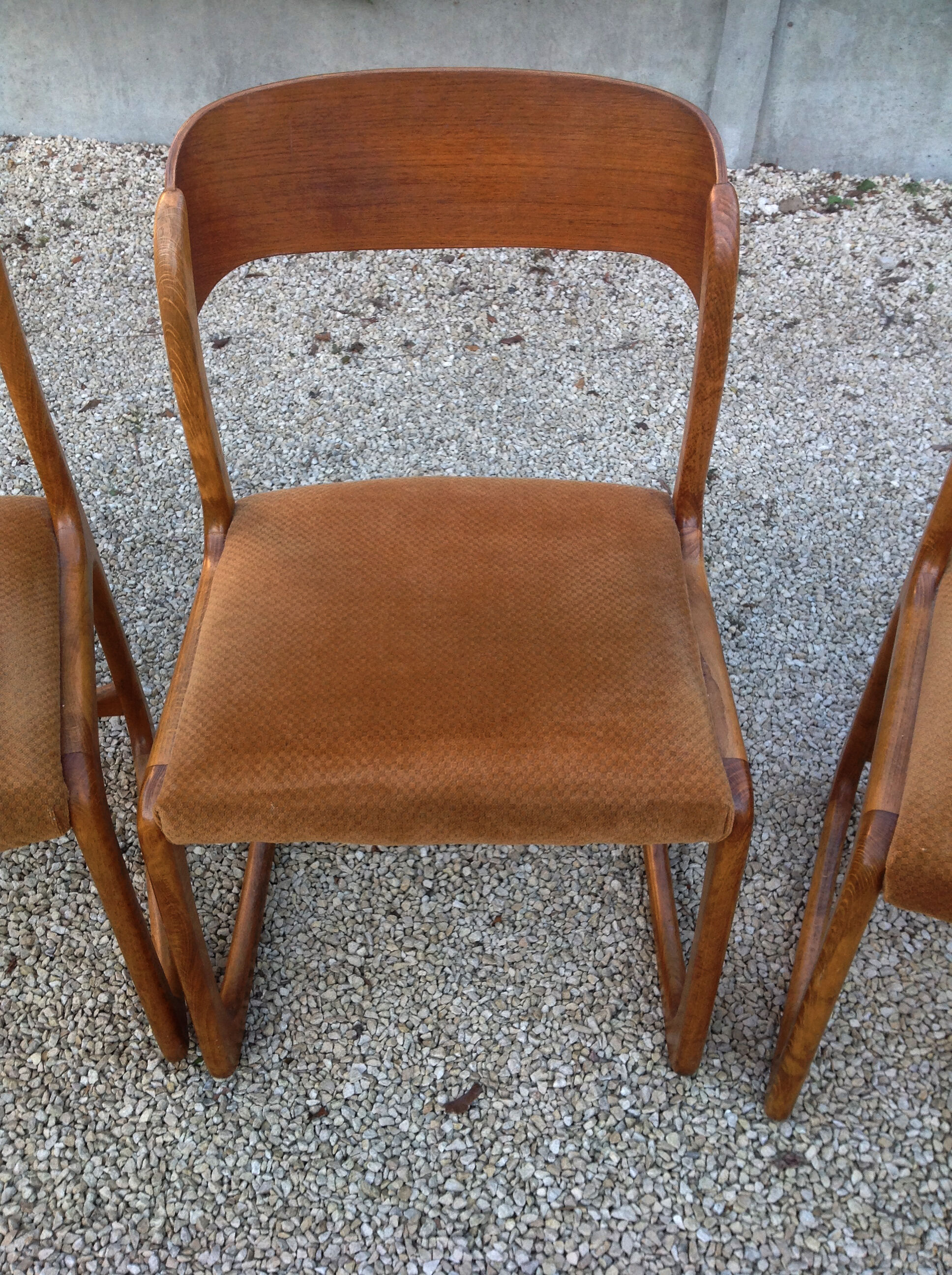 4 Baumann sled chairs