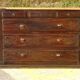Large chest of drawers, former trouser rack