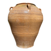 Ancient terracotta pottery jar