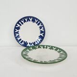 Assiette moyenne - CINERARIA bordure bleue