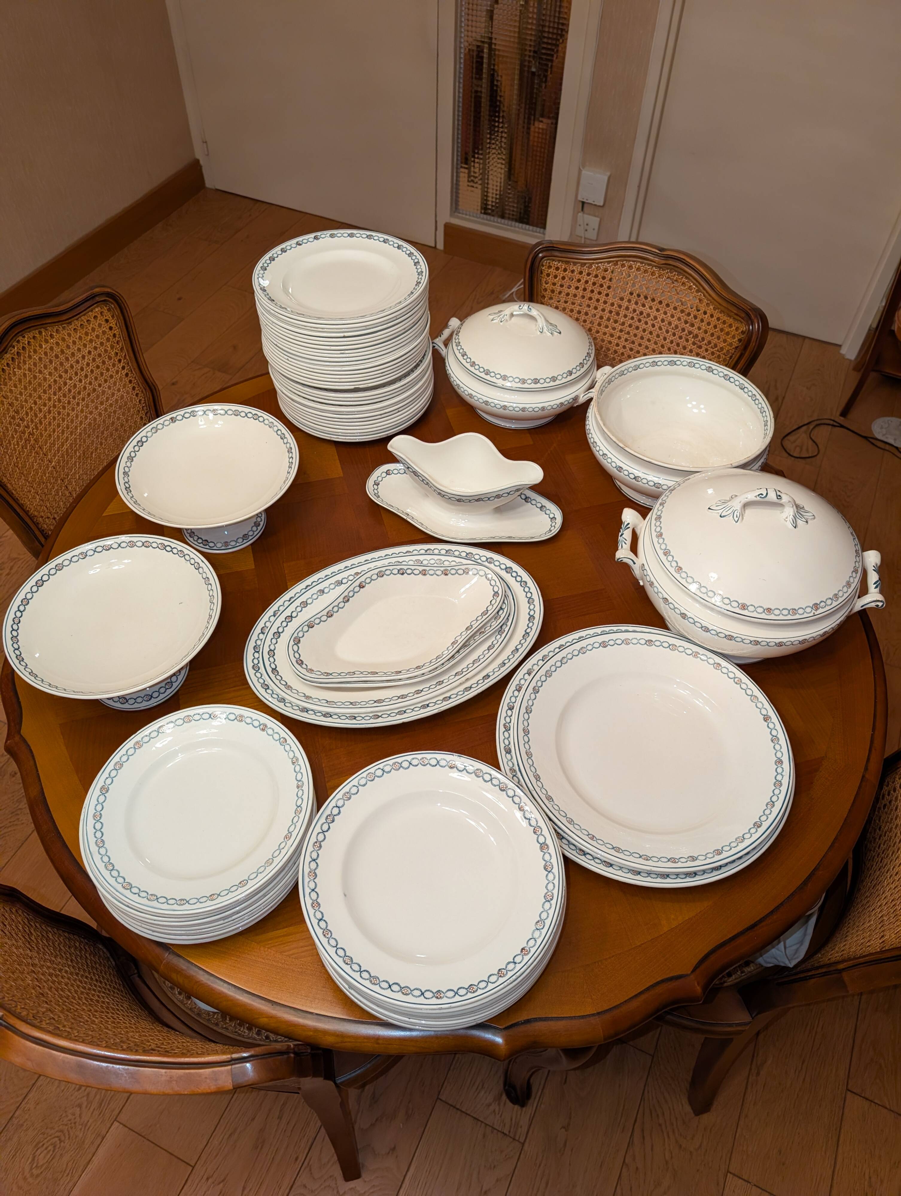 Rare & Important Longwy Table Service – 65 Pieces