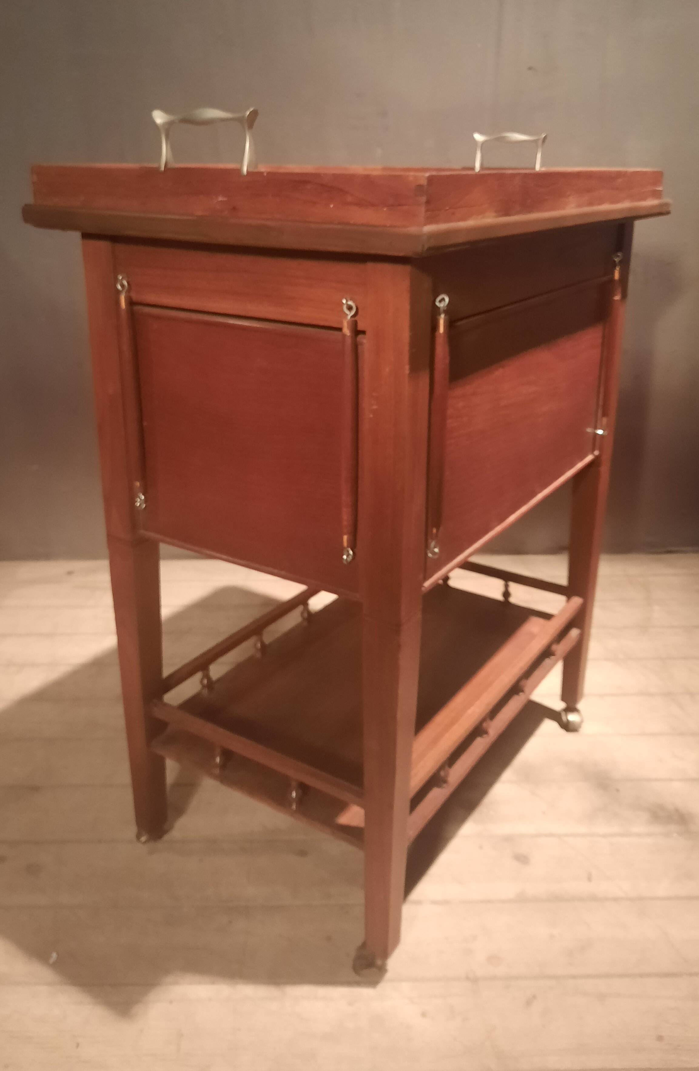 Sideboard with four drop-leaves