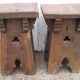 Pair of ancient Gothic stools