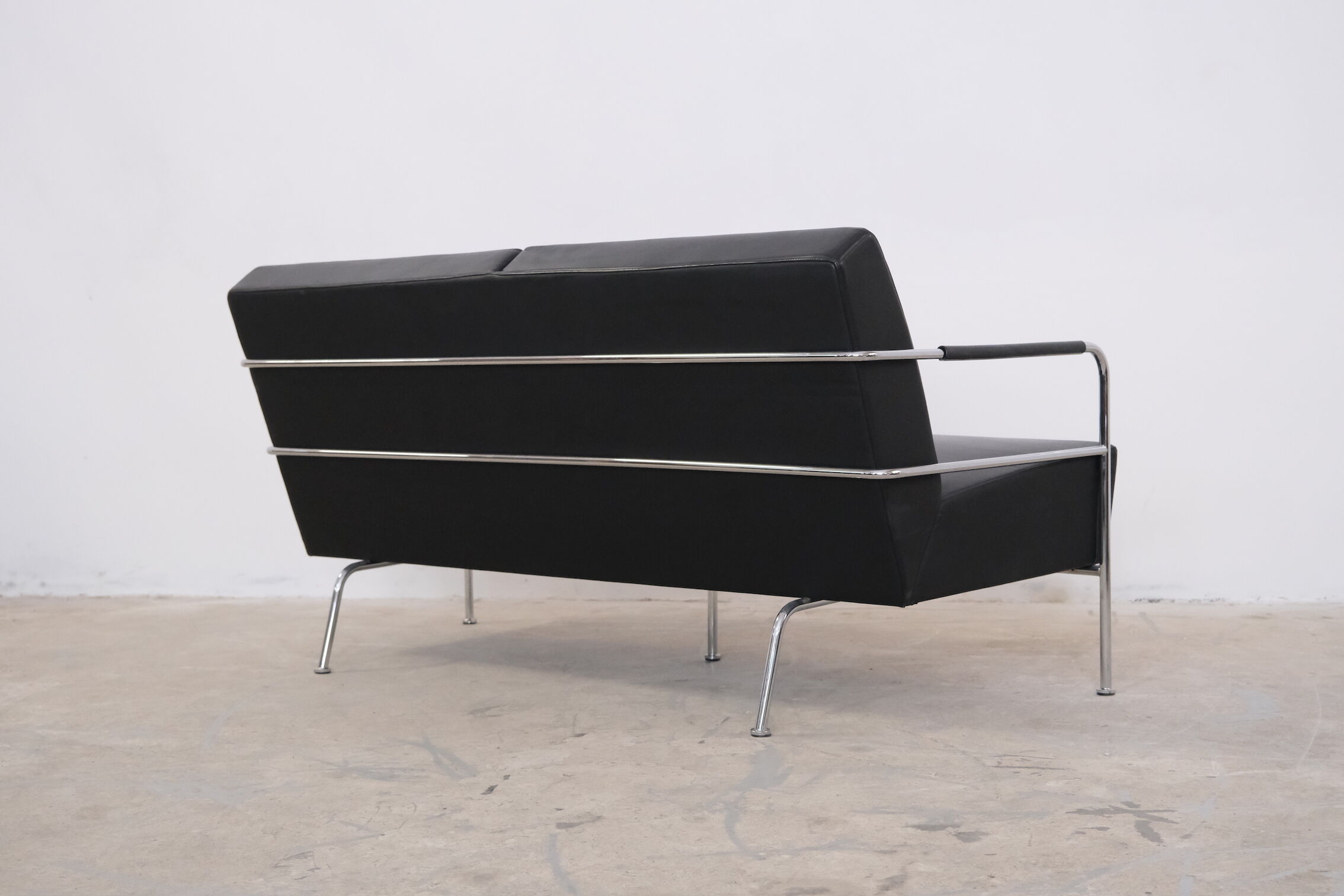 Leather sofa & armchair by Gunilla Allard 1990's