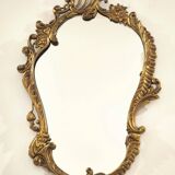 Miroir Cornucopia en bronze de style Louis XV