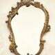 Miroir Cornucopia en bronze de style Louis XV