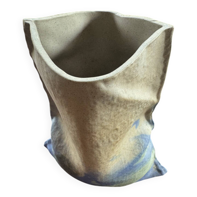 Vase trompe-l’œil en céramique – Céramique d’atelier contemporaine