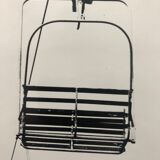 Black and white photo chairlift