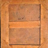 Oil on hammered copper depicting the Assumption of the Virgin, 17th century