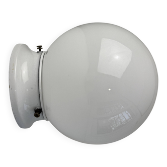 Ancienne applique ou plafonnier en opaline vintage