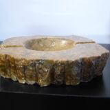 Imposing vintage alabaster ashtray