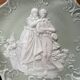 Pair of 2 decorative biscuit plates