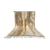 Mrirt marocain beige et écru 300x200 cm – motif abstrait naturel