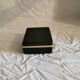 Black leather faux leather box