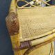 Vintage rattan corner shelf