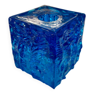bougeoir Verre de Bohème 1970