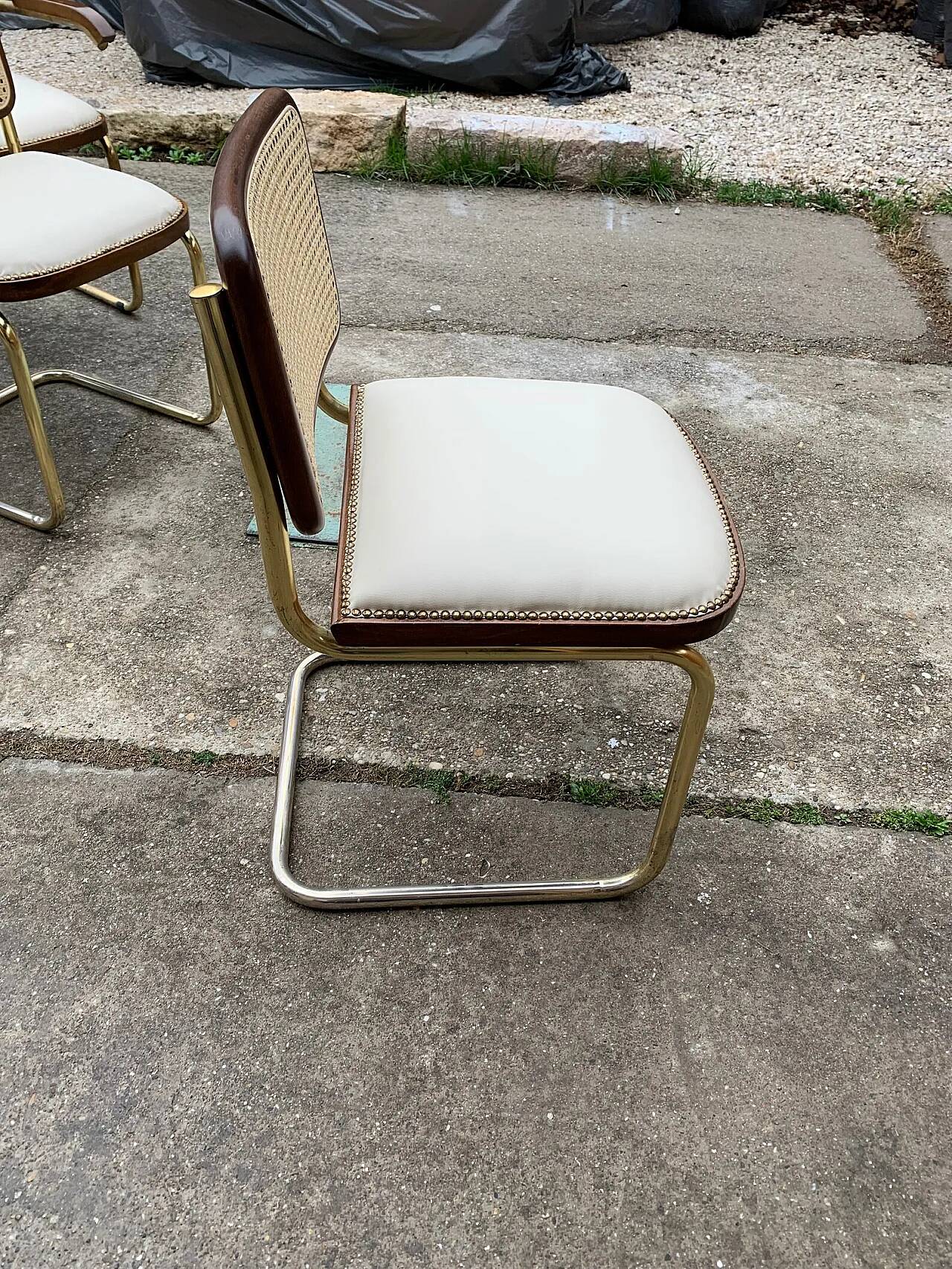 6 Cesca chairs by Marcel Breuer, 1970s