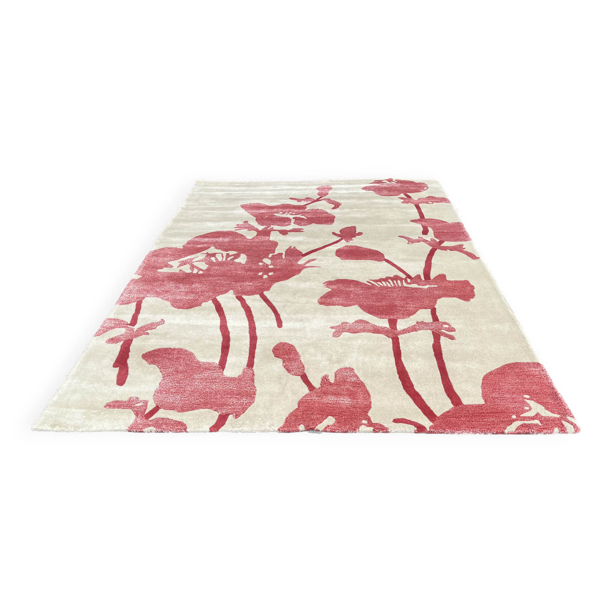 Modern carpets, floral art