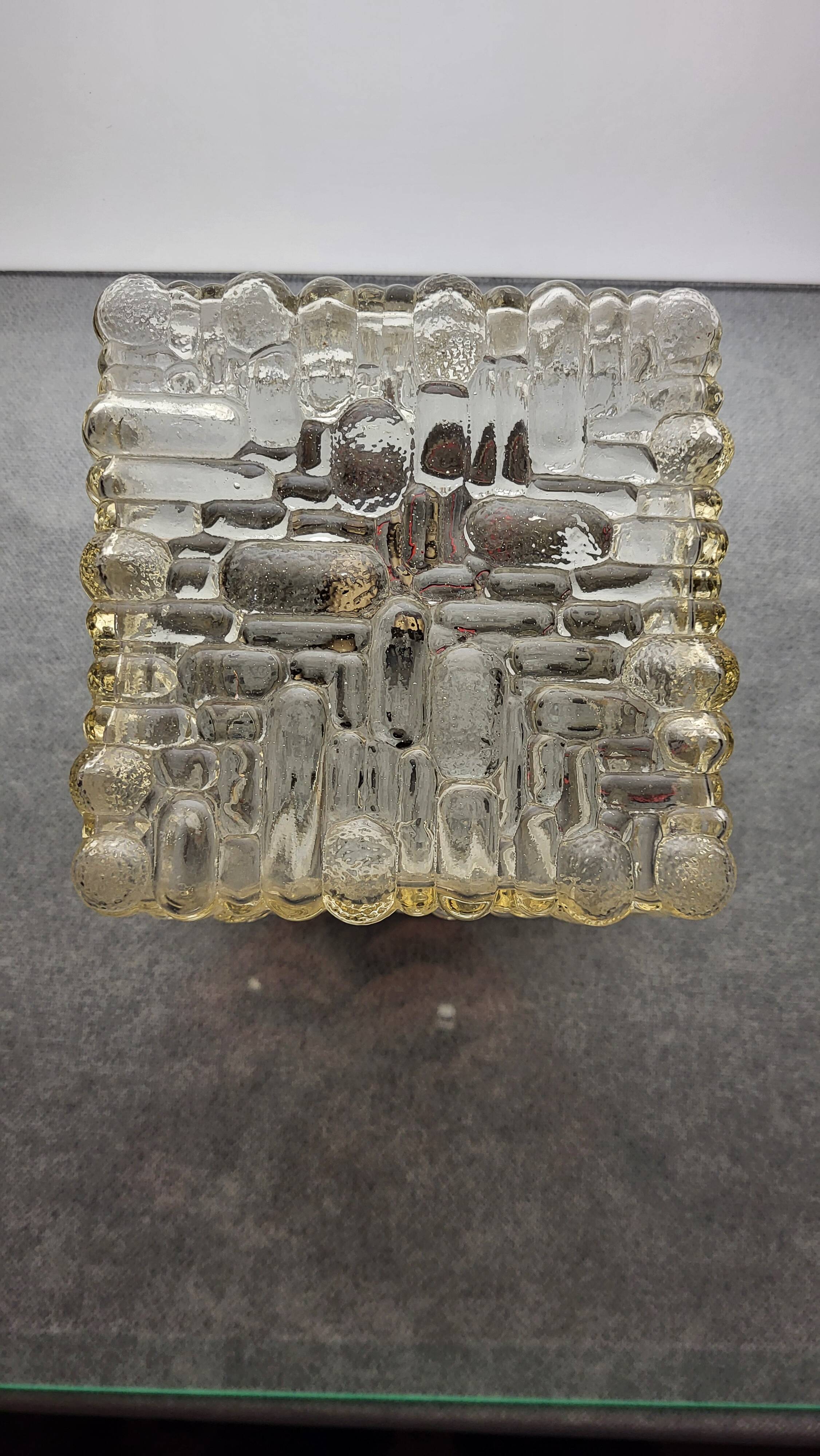 Glass ceiling light 1950s