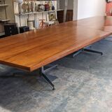Table de conférence en palissandre d'Osvaldo Borsani pour Tecno 1968