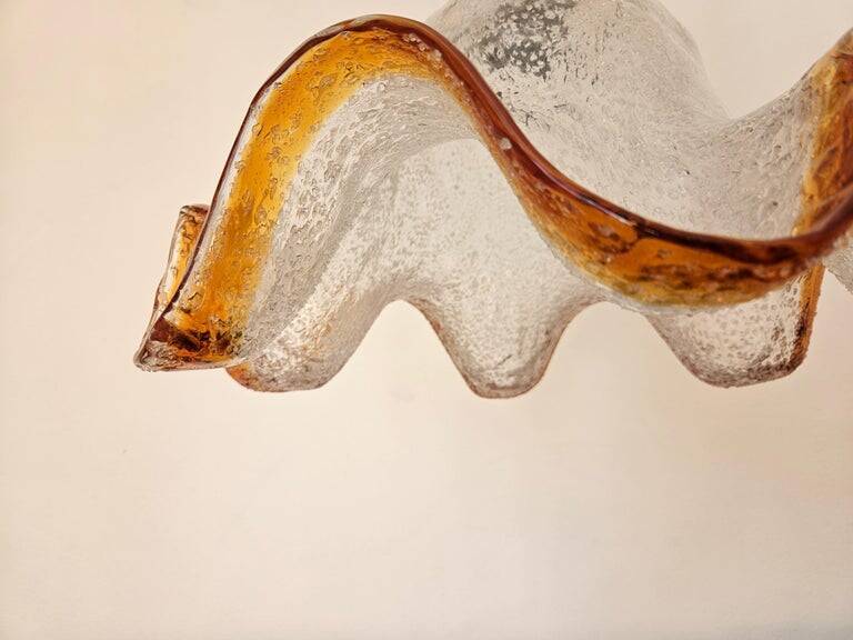 Midcentury Rare Chandelier Mazzega, Murano Glass, Italy, 1970s