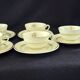 Set of 8 cups and saucers in Gien earthenware, model Valence A040.