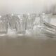 Set de 6 verres shot tulipe à côtes plates néo classique 1950