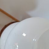 White opaline bubble vase
