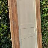 Cupboard door h201.5xl91.5cm with its 19th century molded frame