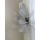 Transparent “Felci” Murano Glass Sconces – A Pair