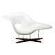 Early 2001 Vitra Eames La Chaise – Labeled, Sculptural Bone-White Patina