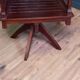 Mahogany office chair with swivel function