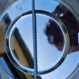 5 assiettes de présentation en métal argenté