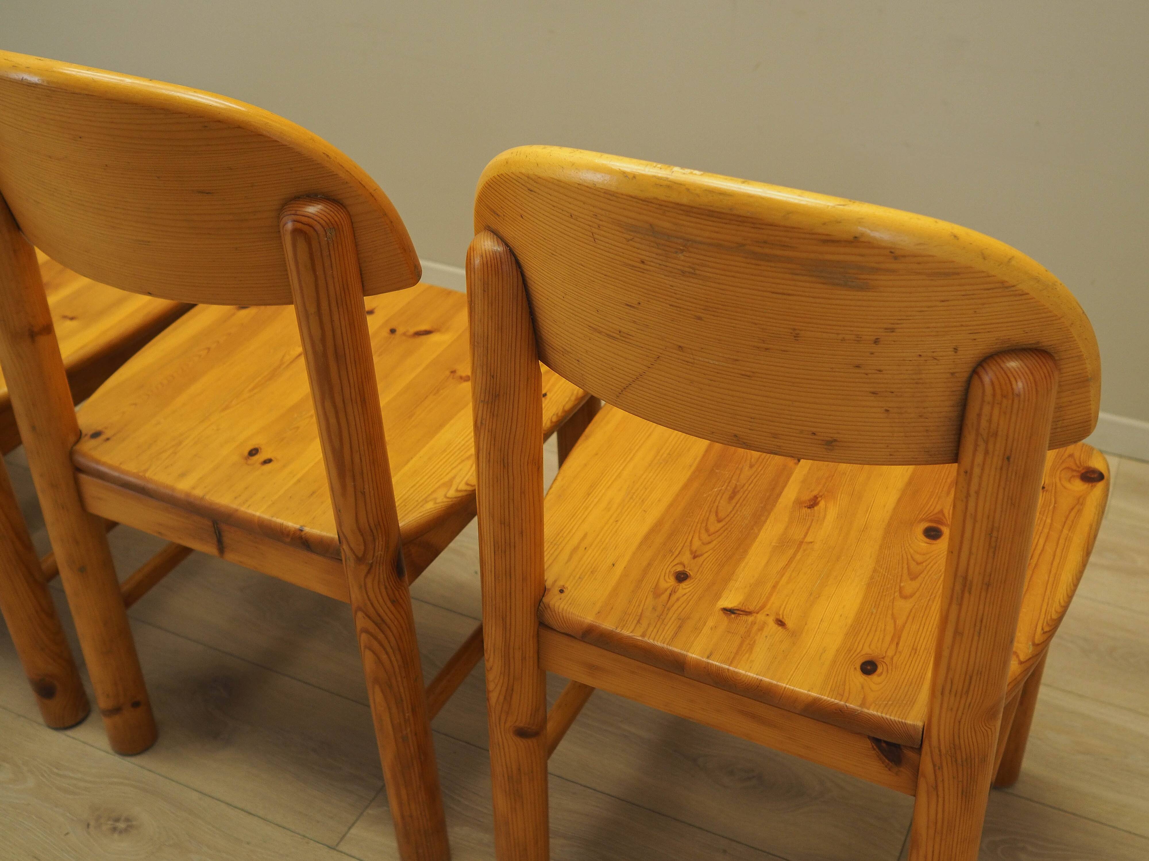 Set of four chairs, Scandinavian design, 1960s, designer: Rainer Daumiller,