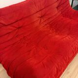 Ligne Roset Togo 3-seater alcantara Red Goya August 2010