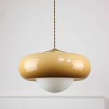Space Age Brown Pendant Lamp from Guzzini, 1960s